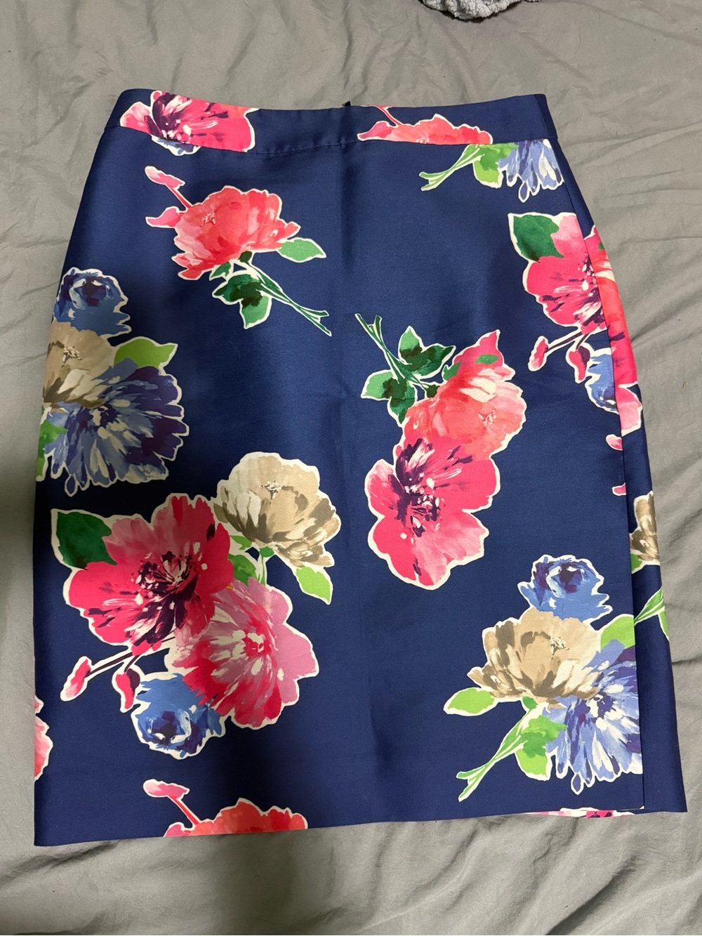 Kate spade skirt the rules blue floral pencil skirt 10